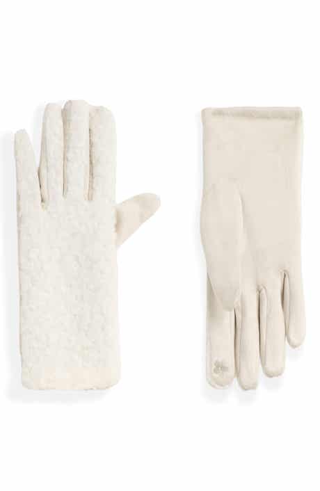 Laurel Faux Suede & Bouclé Tech Gloves