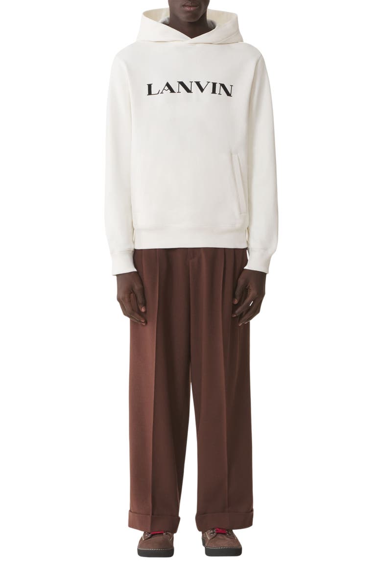 Embroidered Cotton Hoodie, Main, color, Cloth
