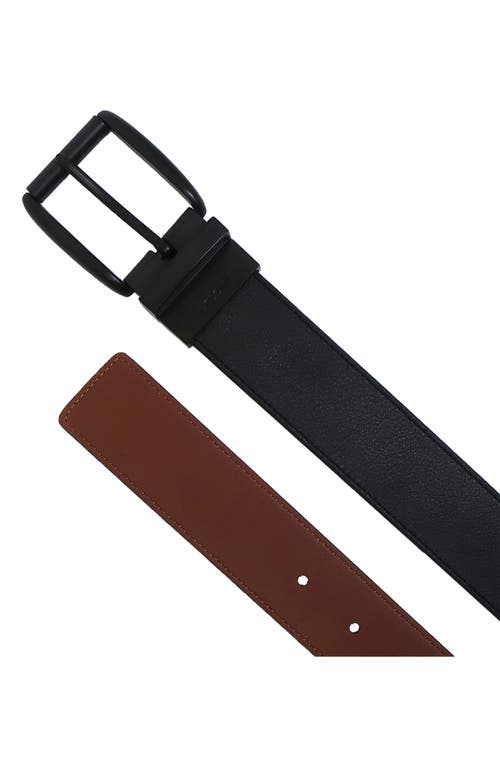Boconi Reversible Leather Belt In Brown
