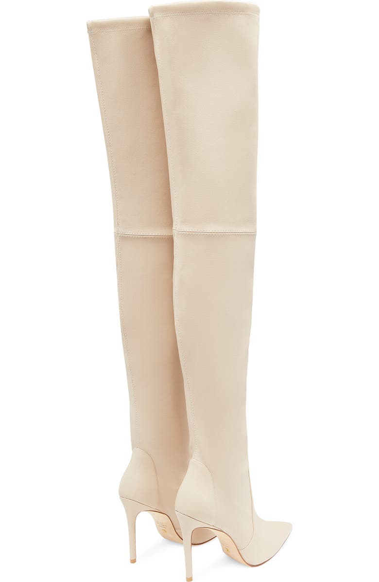 Stuart Weitzman Ultrastuart 100 Stretch Pointed Toe Over the Knee Boot, Alternate, color, Dune