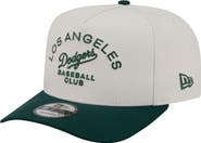 New Era Men's New Era Cream/Dark Green Los Angeles Dodgers Chrome A-Frame 9FIFTY Snapback Hat