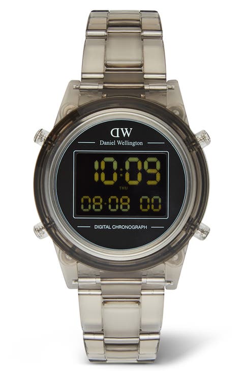 Retro Digital Bracelet Watch, 36mm
