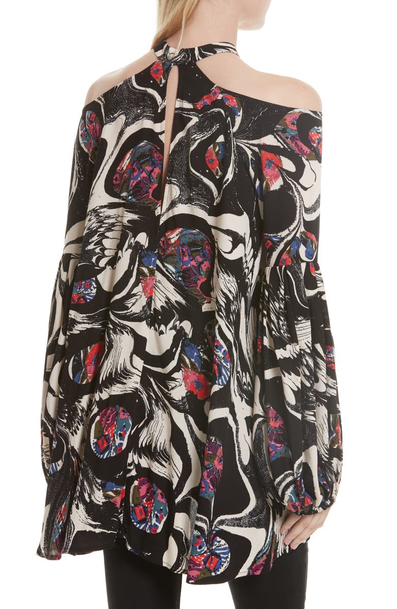 Free People Drift Away Cold Shoulder Tunic, Alternate, color, 