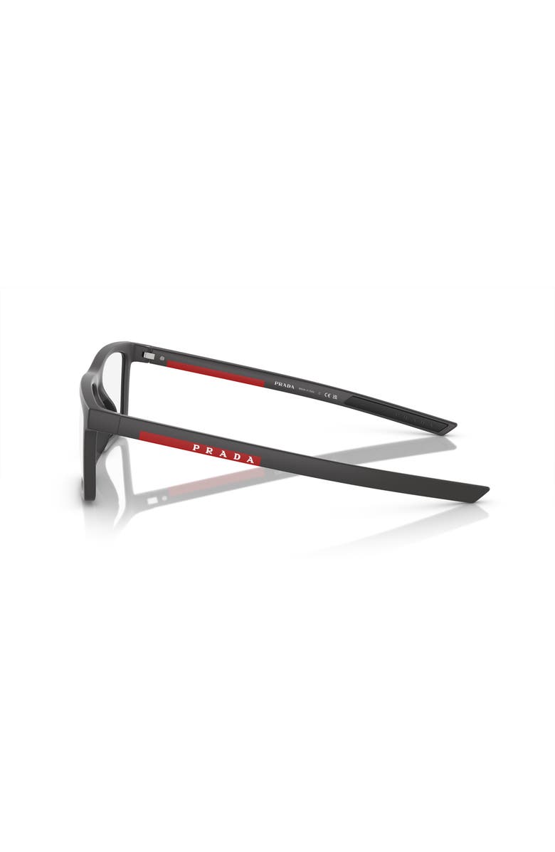Prada Linea Rossa 54mm Rectangle optical glasses, Alternate, color, Grey