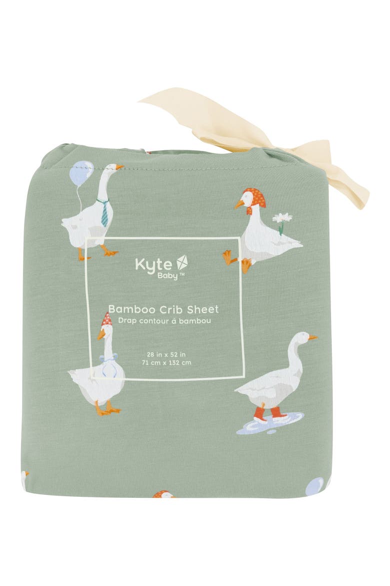 Silly Goose Jersey Crib Sheet, Alternate, color, SILLY GOOSE