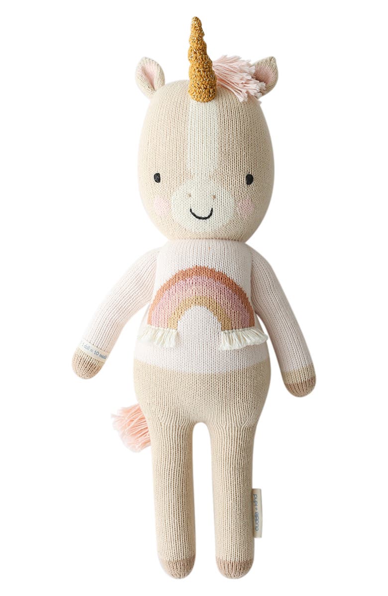 cuddle+kind Little Zara the Unicorn Stuffed Animal, Main, color, Ivory