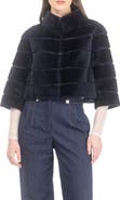 GORSKI Genuine Shearling Cropped Bolero with Cropped Sleeves