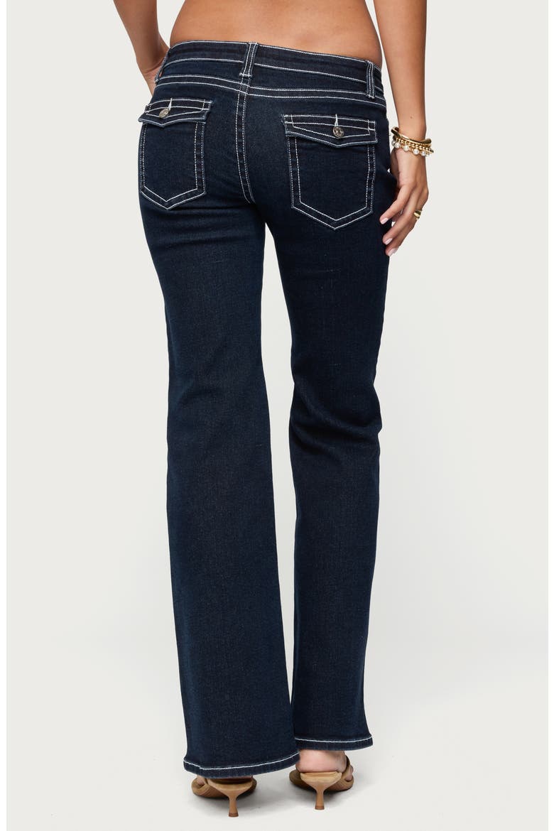 Louis Low Rise Flare Jeans, Alternate, color, DARK-BLUE