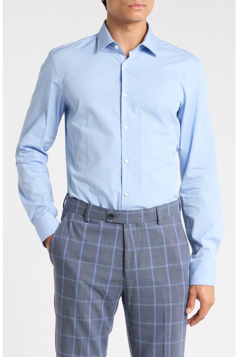 Koey Slim Fit Dress Shirt, Main, color, LIGHT/ PASTEL BLUE