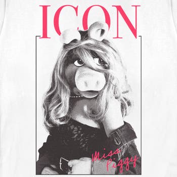 Women's The Muppets Miss Piggy Icon  Graphic T-Shirt