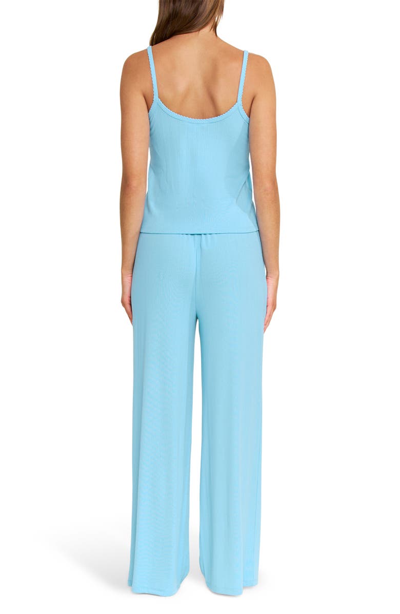 Honeydew Blissful Pointelle Pajamas, Alternate, color, Ocean