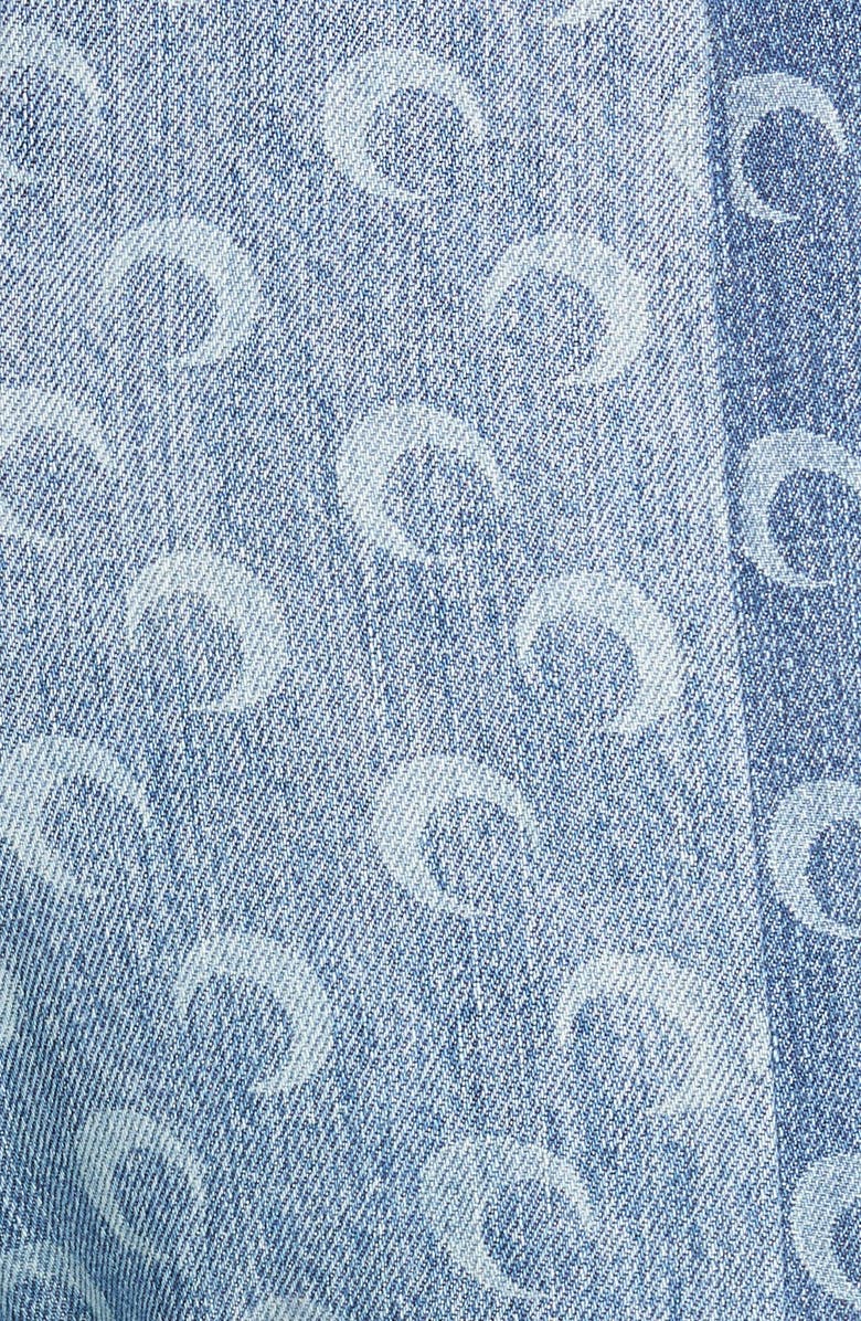 Marine Serre Moon Print Denim Pants, Alternate, color, 