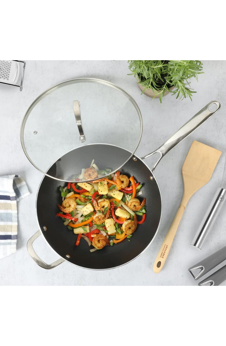 MARTHA STEWART 18 Piece Stainless Steel and Wood Assorted Gadget Set, Alternate, color, Silver