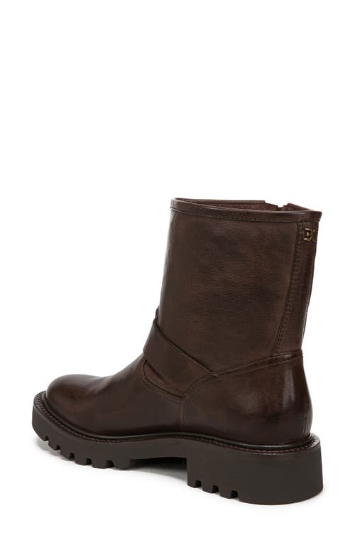 Sam Edelman Kinsley Motorcycle Boot Warm Cocoa Brown Leather In Warm Cocoa