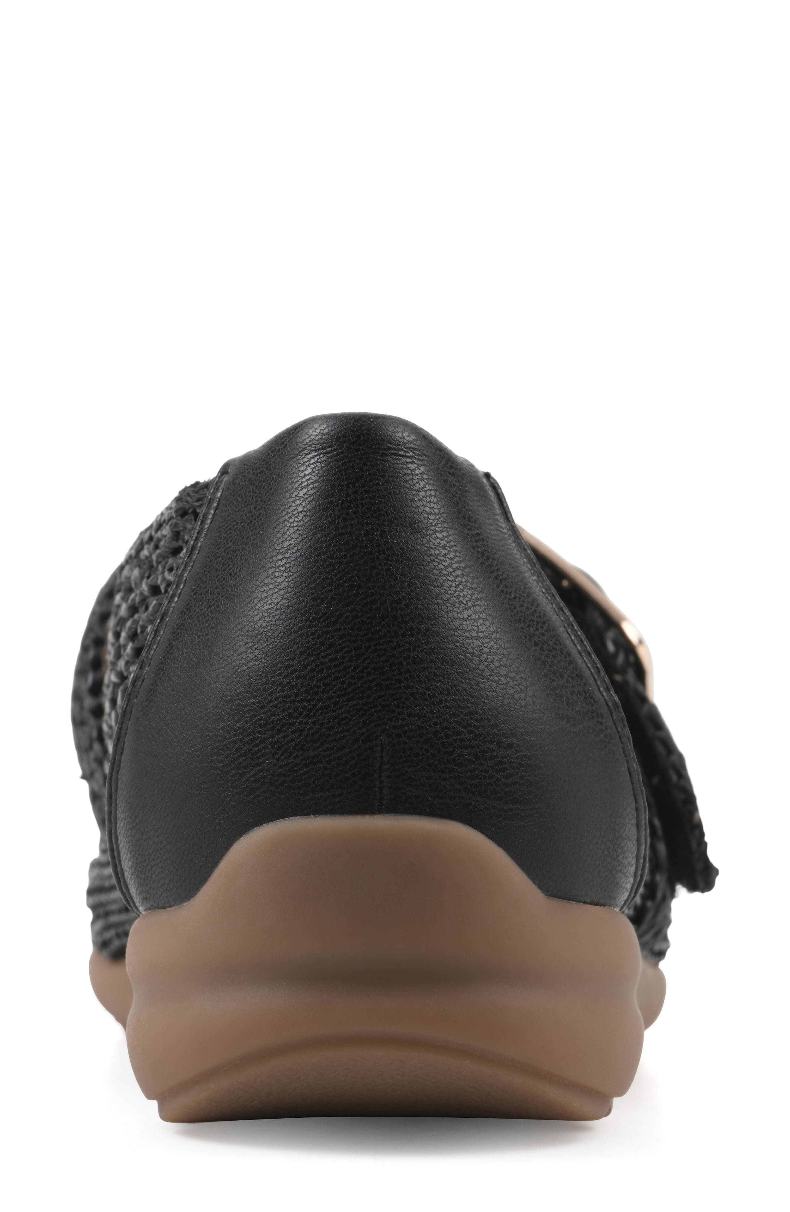 CLIFFS BY WHITE MOUNTAIN Cordette Woven Mary Jane Flat, Alternate, color, Black/ Fabric