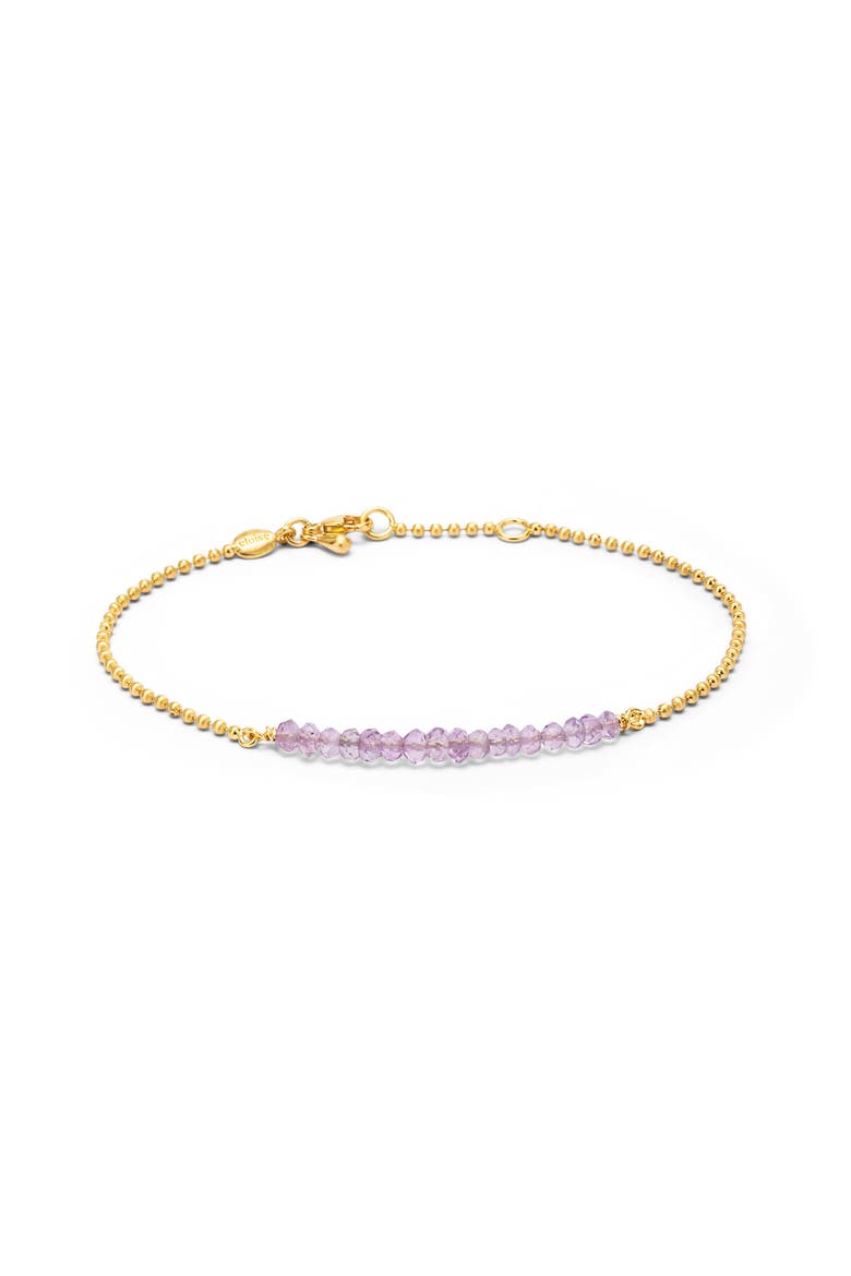 Cosmos Bracelet  with Natural Gemstones. Handmade in Italy, Main, color, Purple Amethyst