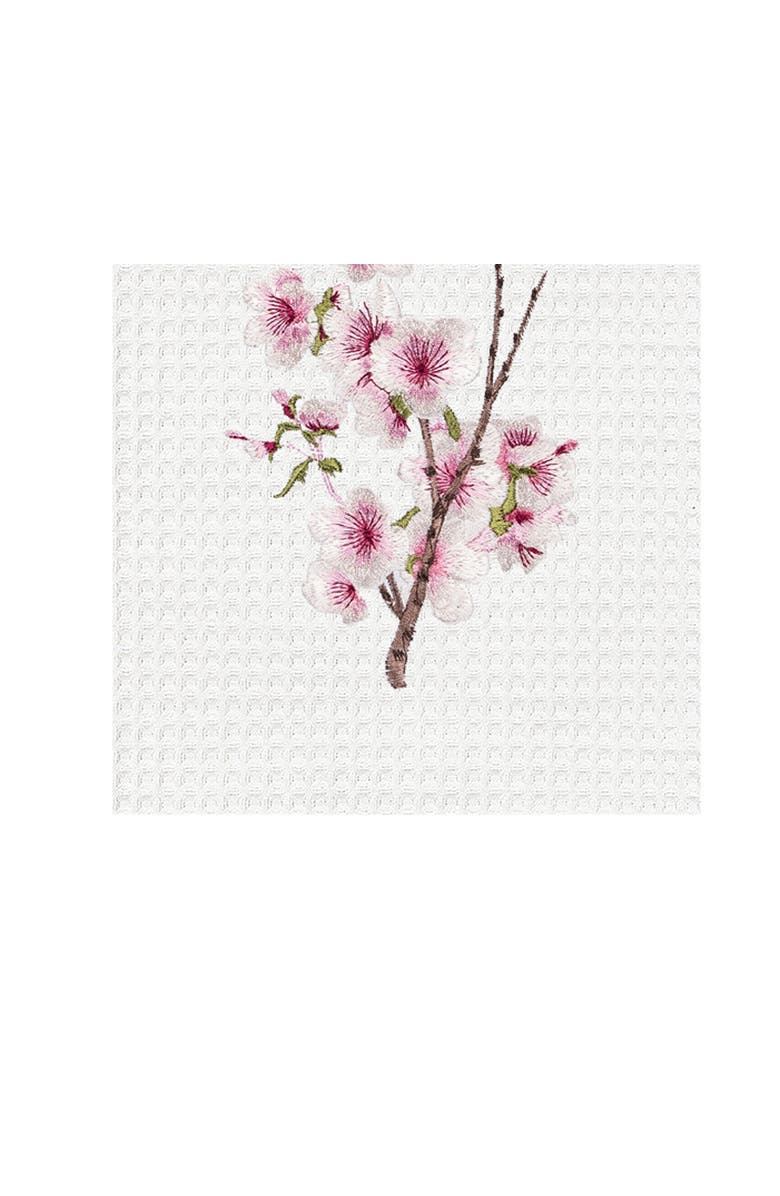 C&F Home Cherry Blossom Pink Floral Waffle Weave Dishtowel, Alternate, color, Pink