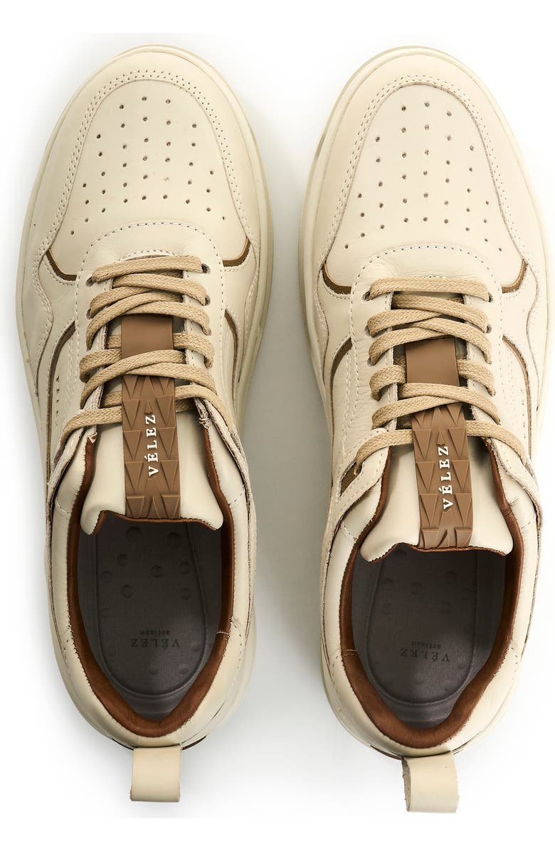 Velez Gomax Leather Sneakers, Alternate, color, Sand
