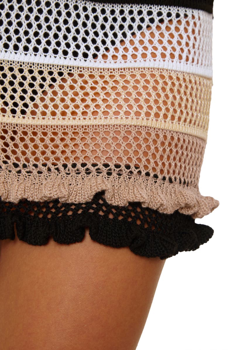 Isabella Rose Mariposa Open Knit Cover-Up Dress, Alternate, color, 