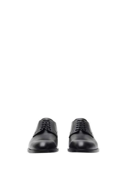 Burberry Leather Carlyle Stamp Derby Shoes