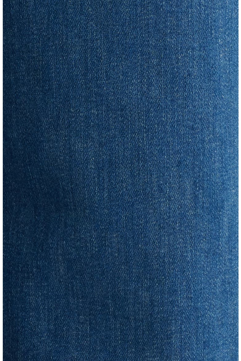 Paloma Marine Patch Pocket High Waist Wide Leg Jeans, Alternate, color, MID SHADED FLEX BLUE