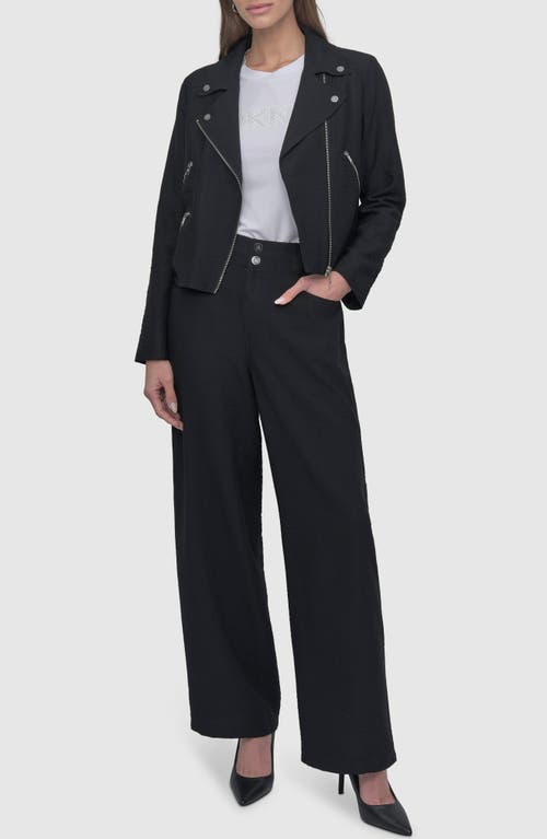 DKNY DKNY CRINKLE MOTO JACKET