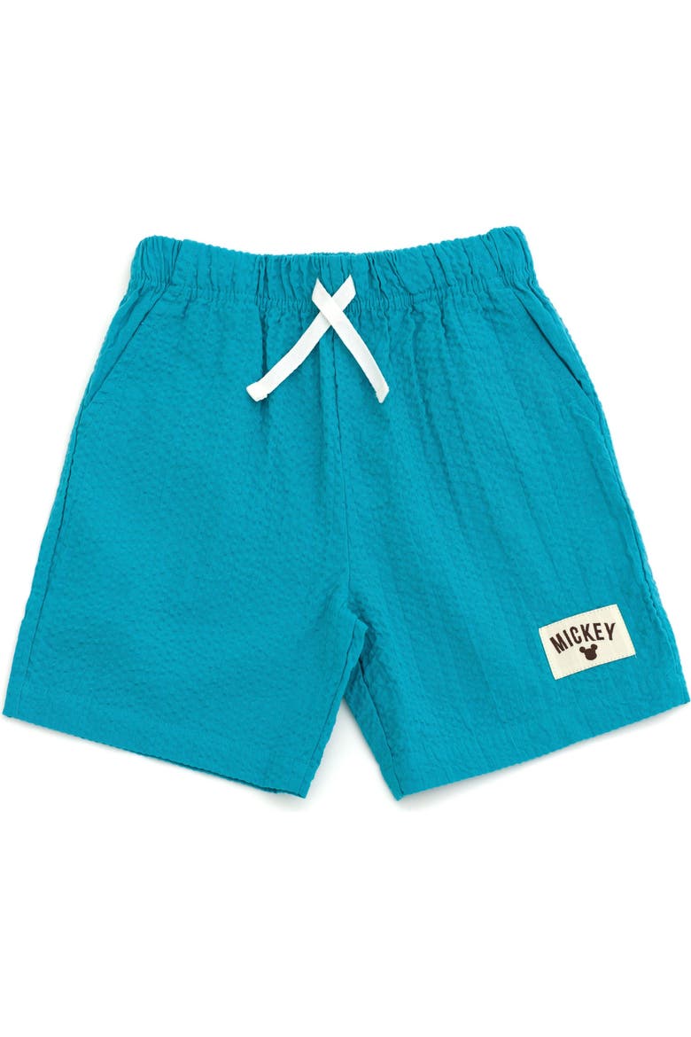Mickey Mouse 2-Piece Sleeveless Tank Top and Shorts Set, Alternate, color, Cream Teal Mickey