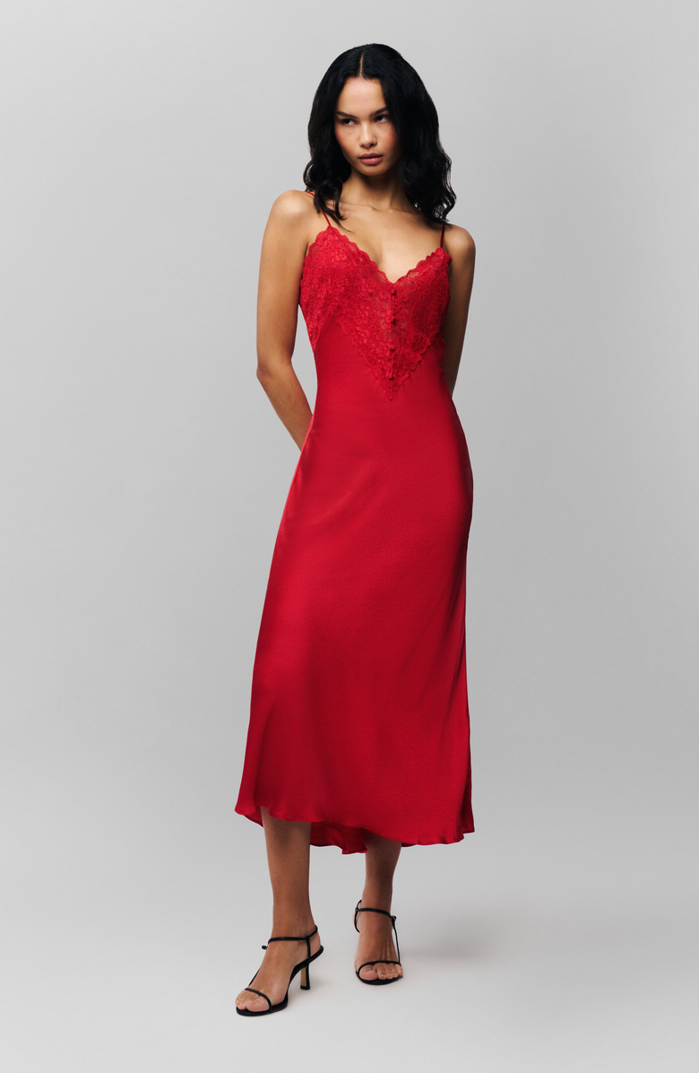 Guizio Nova Slip Midi Dress, Main, color,