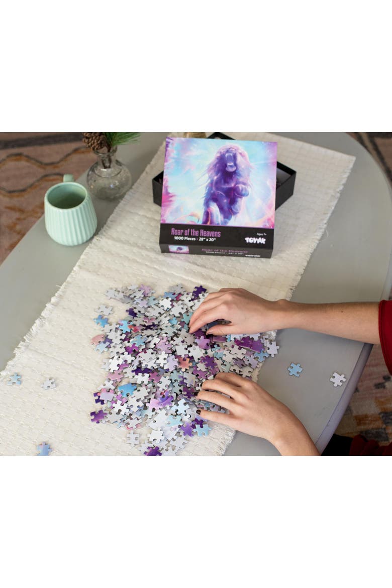 Roar of the Heavens Fantasy Lion Puzzle | 1000 Piece Jigsaw Puzzle, Alternate, color, Multi-Color
