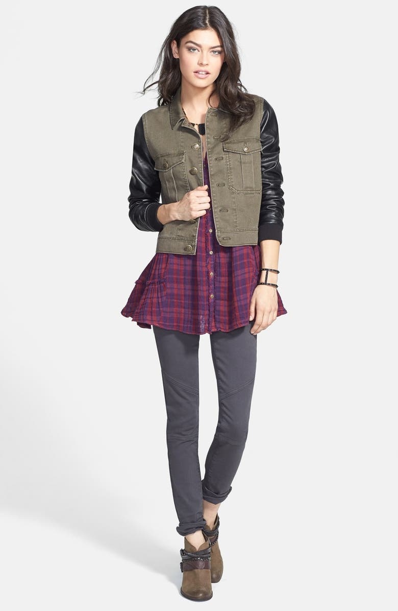 PAIGE Denim 'Liam' Moto Skinny Jeans, Alternate, color,