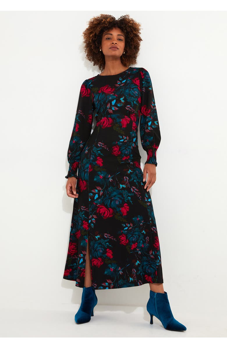 Joe Browns Stretch Knit Jersey Maxi Dress, Main, color, Bold Red Rose