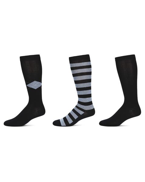 3 Pair Pack Soft Stripe Knee High Socks (Big Kid)