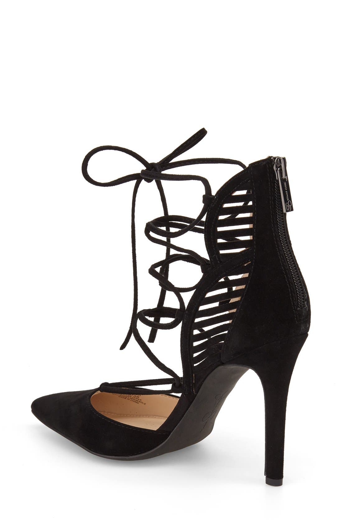 Jessica Simpson 'Cynessa' Ghillie Cage Pump, Alternate, color, 