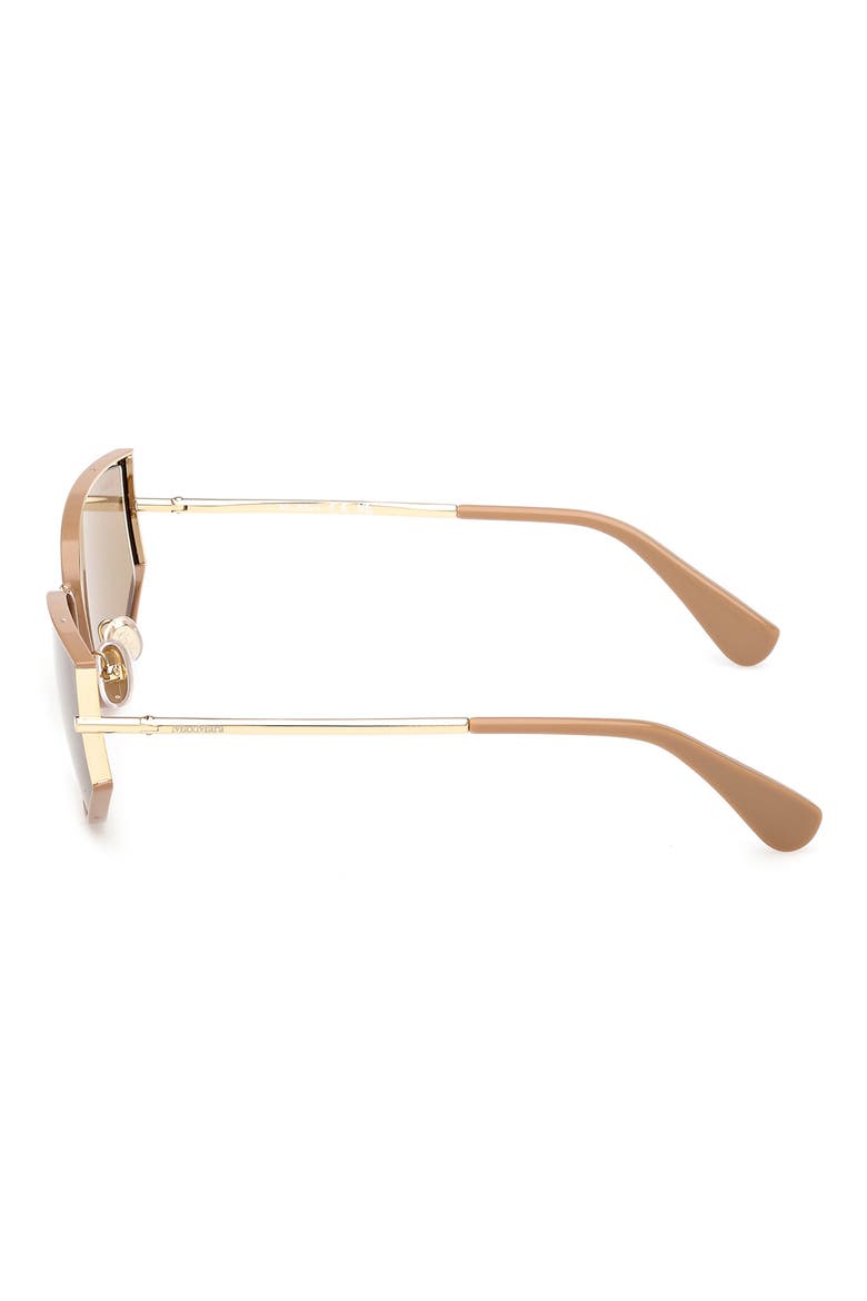 Menton 58mm Cat Eye Sunglasses, Alternate, color, PALE GOLD/ SOLID CAMEL/ BROWN