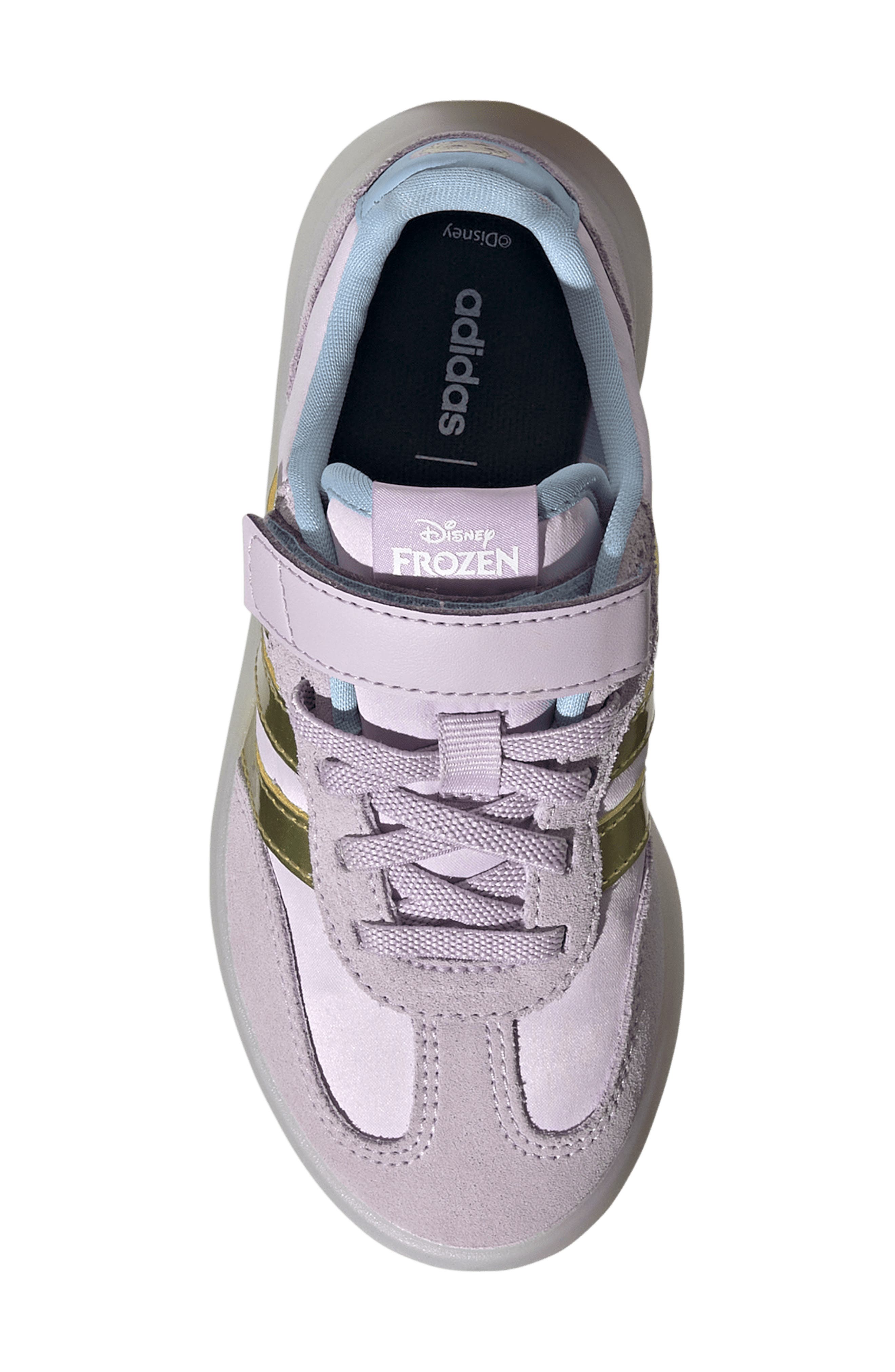 adidas Kids' Barreda Decode Sneaker, Alternate, color, Lavender/ Gold Met./ Glow Blue