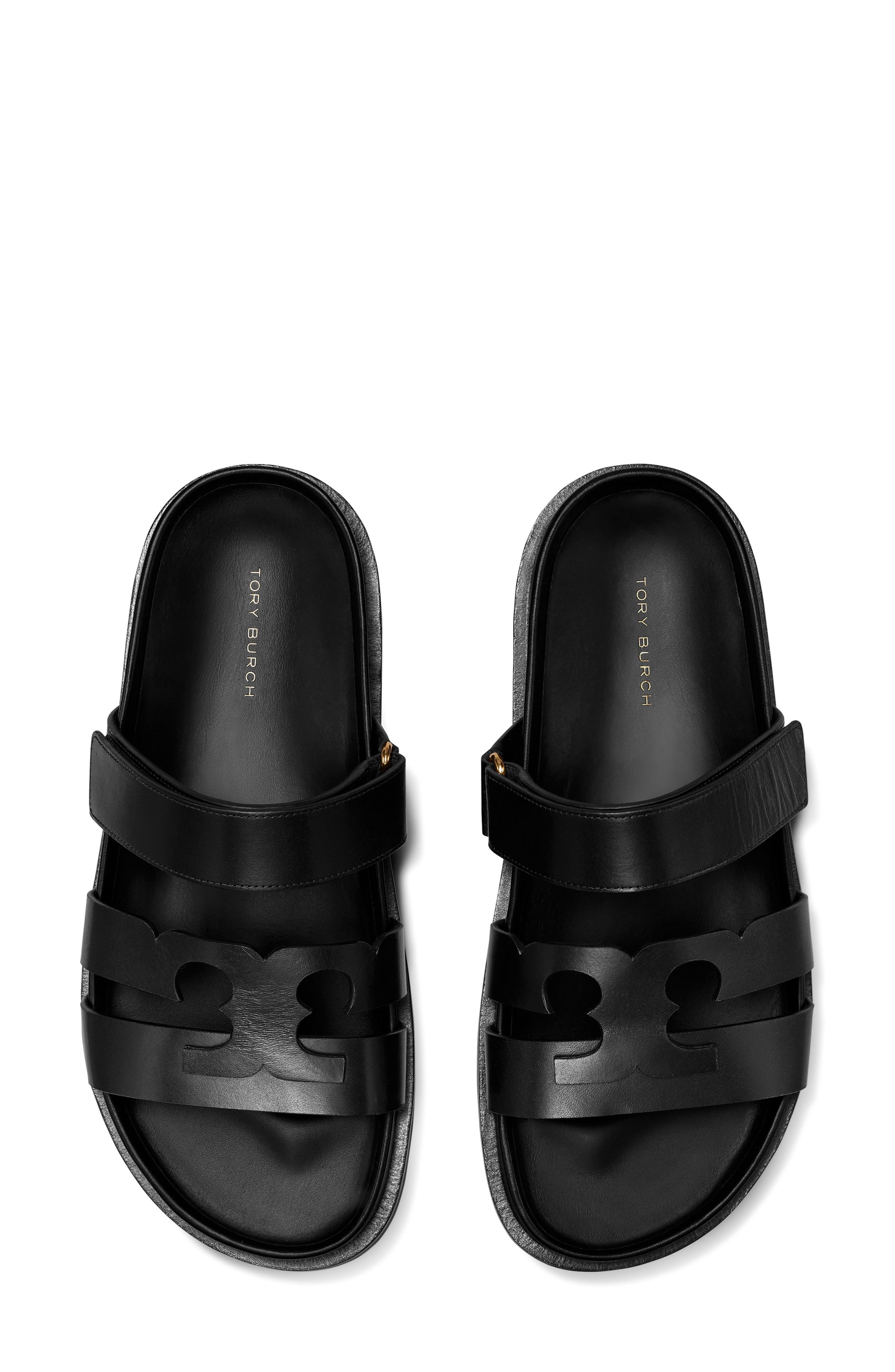 Tory Burch Ines Sport Slide Sandal, Alternate, color, Perfect Black