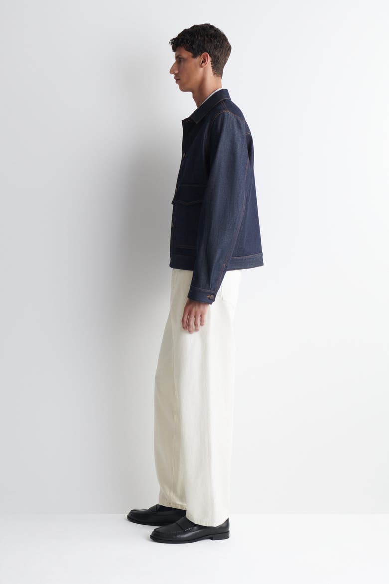 Raw Denim Jacket, Alternate, color, INDIGO