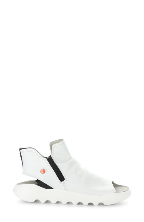 Softinos By Fly London Wish Platform Wedge Sandal In White