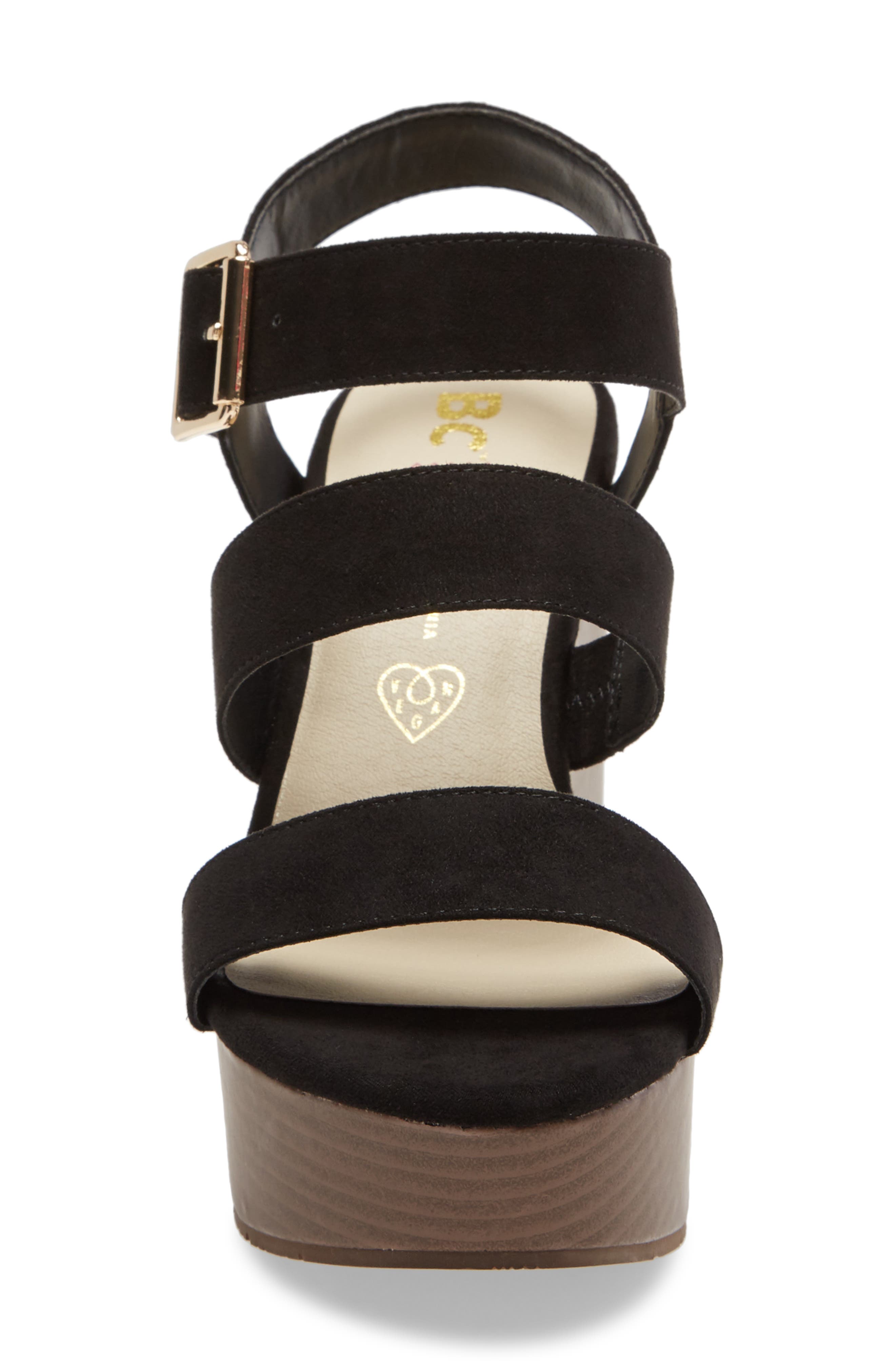 BC Footwear Individuality Vegan Platform Wedge Sandal, Alternate, color, 