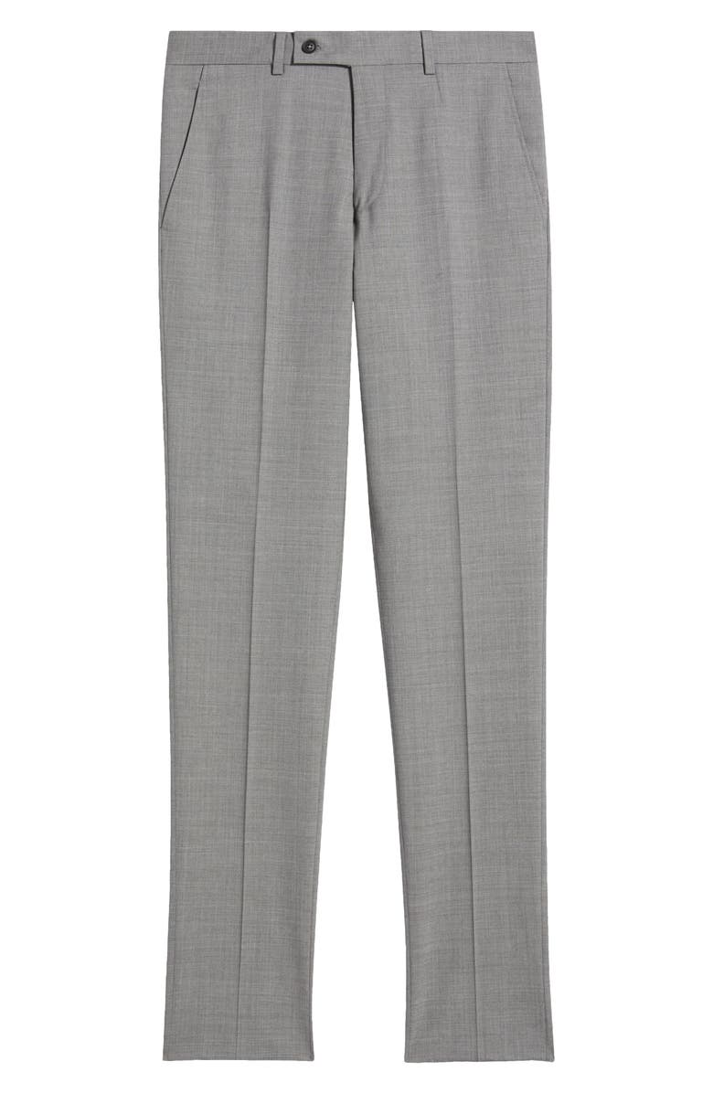 AllSaints Ross Solid Slim Fit Taper Leg Wool Pants, Alternate, color, Mid Grey