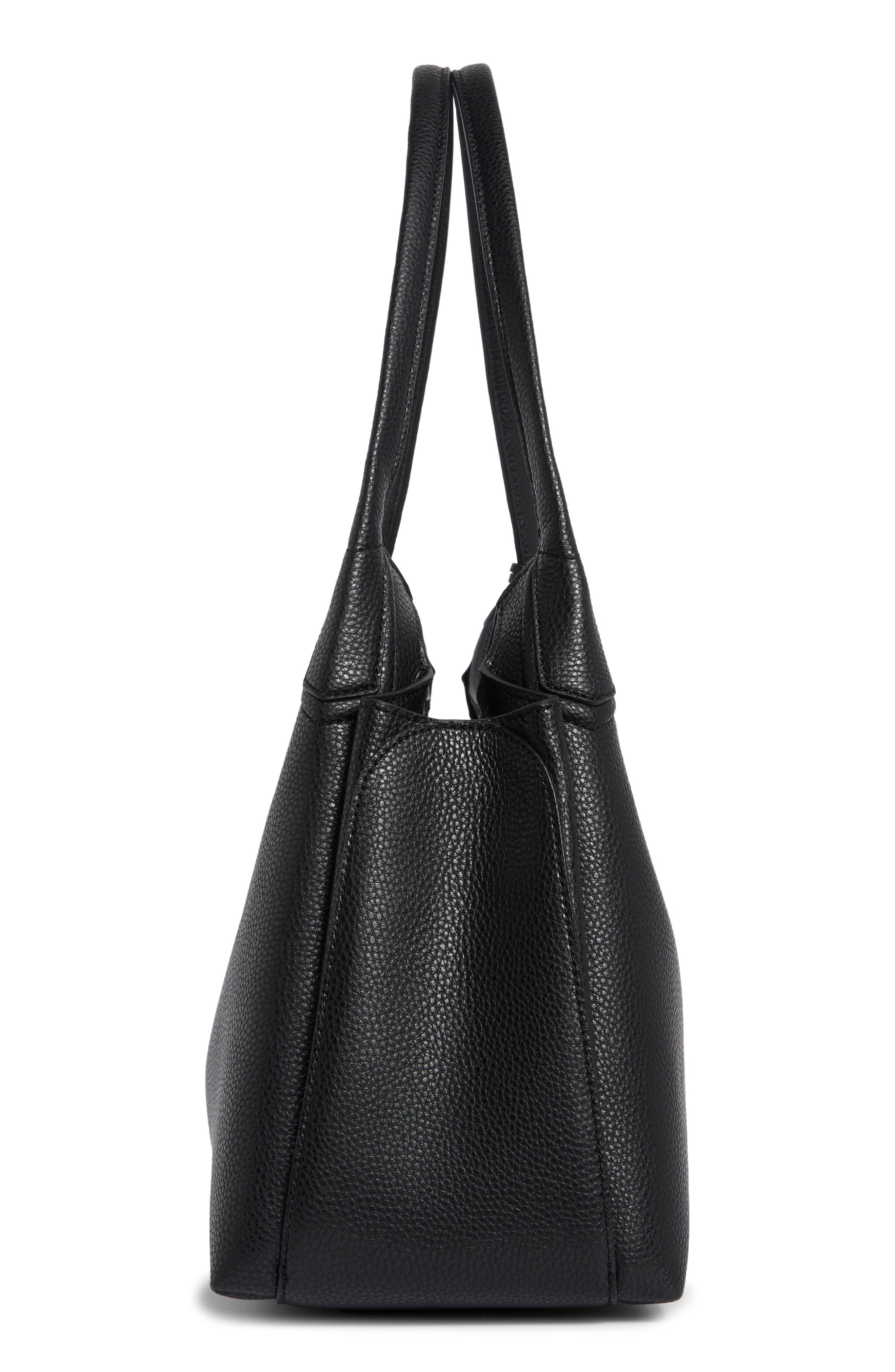 Driftwork Leather Hobo Bag, Alternate, color, BLACK