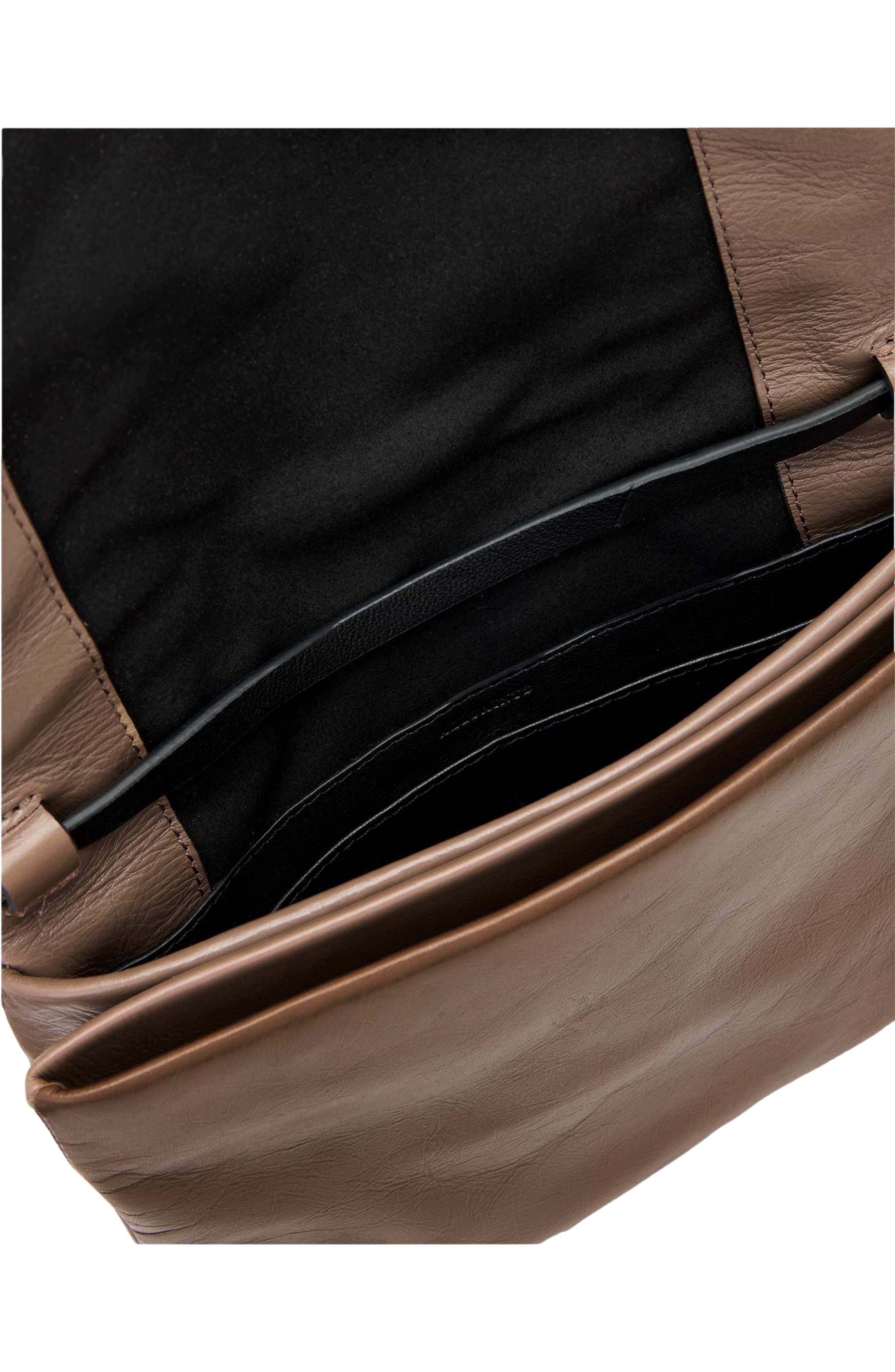 Uma Leather Crossbody Bag, Alternate, color, MOCHA BROWN
