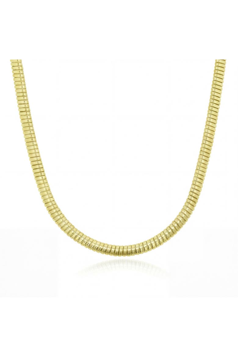 Tubogas Collar Necklace, Main, color, Gold-Plated Sterling Silver
