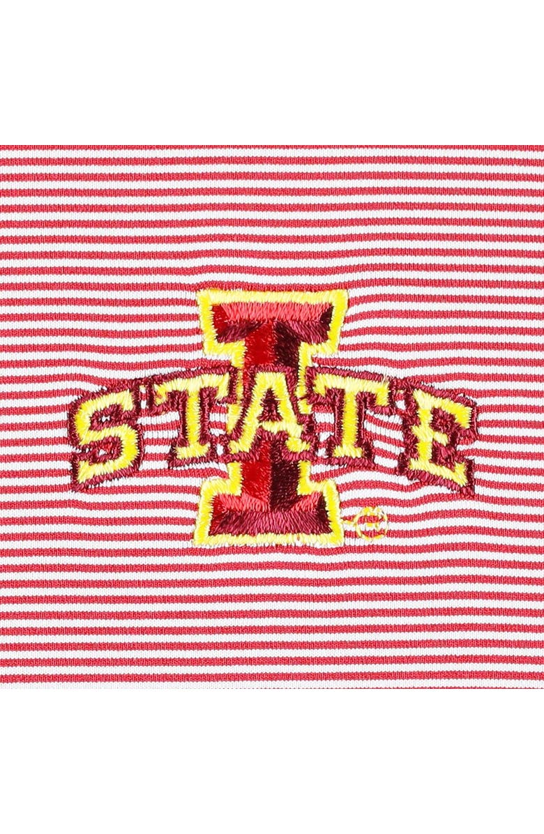Peter Millar Men's Peter Millar Cardinal Iowa State Cyclones Jubilee Stripe Performance Polo, Alternate, color, 