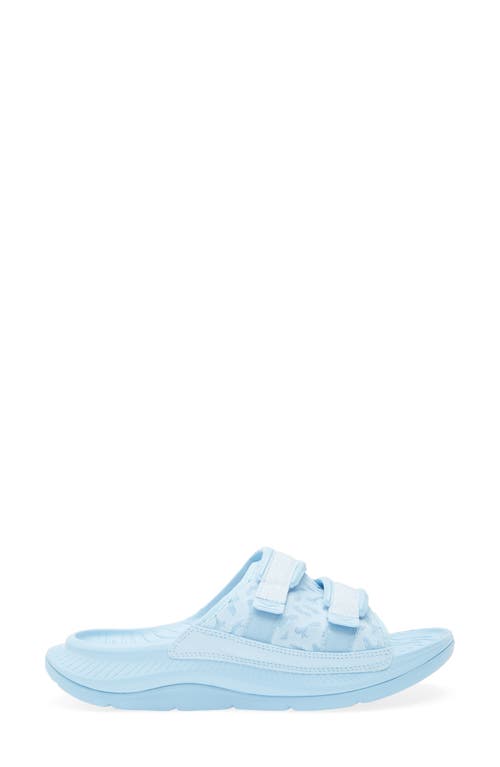 Hoka Gender Inclusive Ora Luxe Slide Sandal In Summer Song/ice Flow