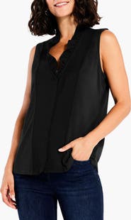 NIC+ZOE Ruffled Around Sleeveless Top