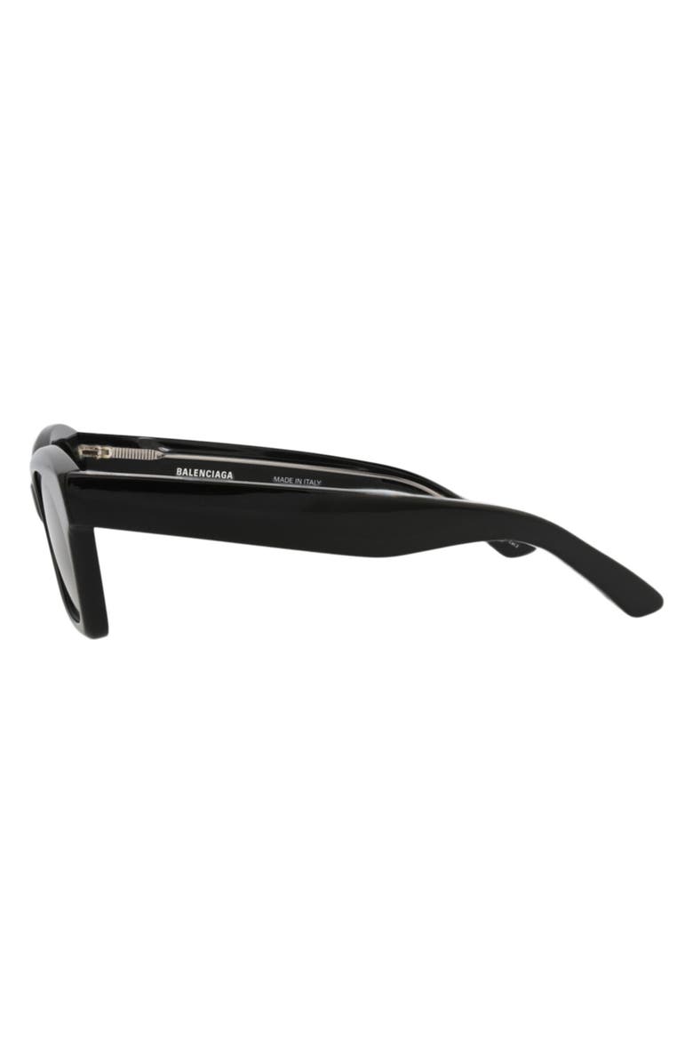 Balenciaga 53mm Cat Eye Sunglasses, Alternate, color, Black Black Grey
