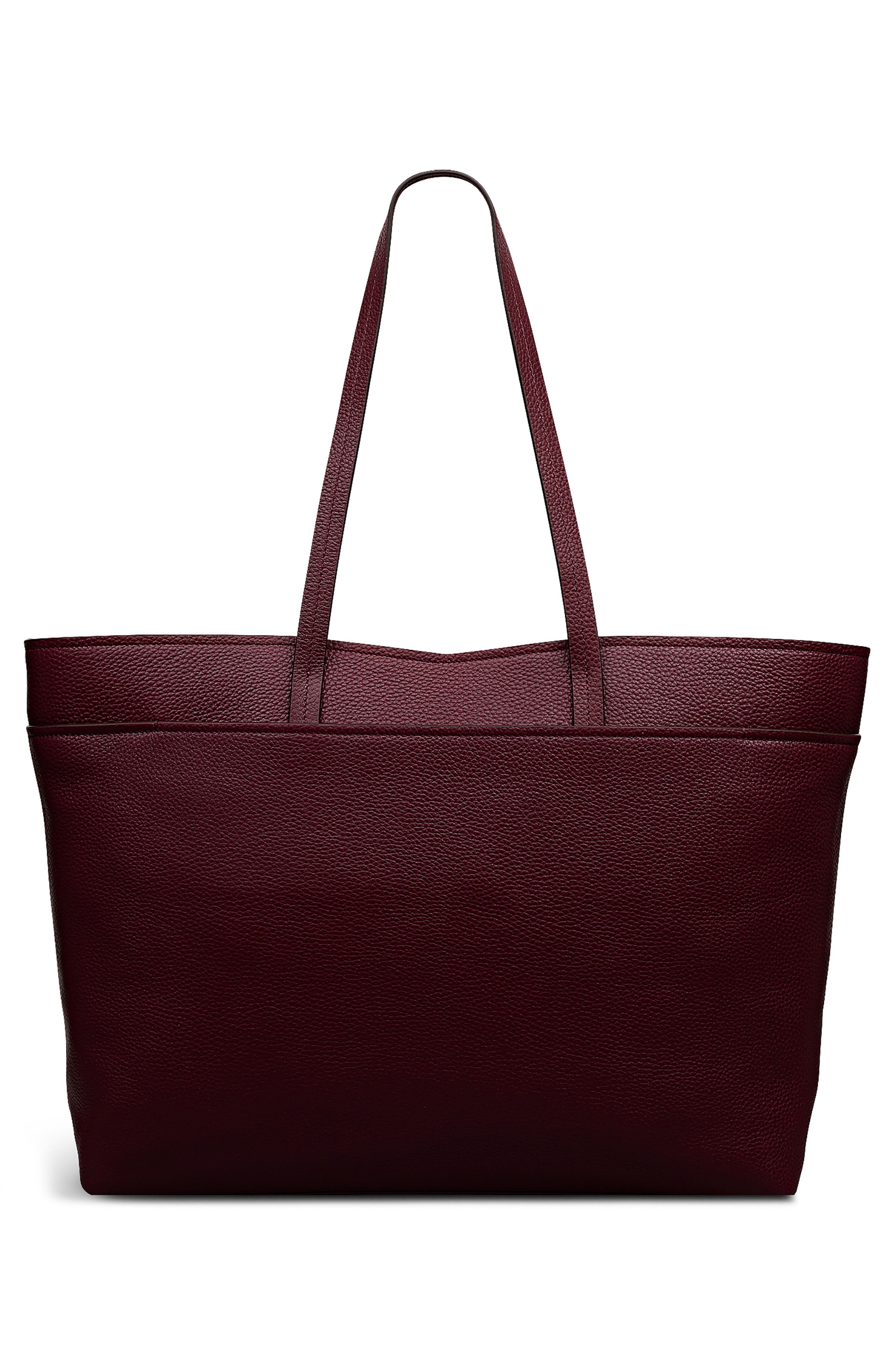 Radley Maldon Mews Large Leather Zip Top Tote, Alternate, color, Dark Cherry