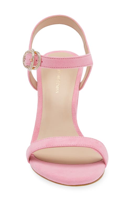 Stuart Weitzman Pearla T-strap Slingback Sandal In Museline