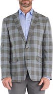 SAVILE ROW CO Olive & Blue Plaid Sport Coat